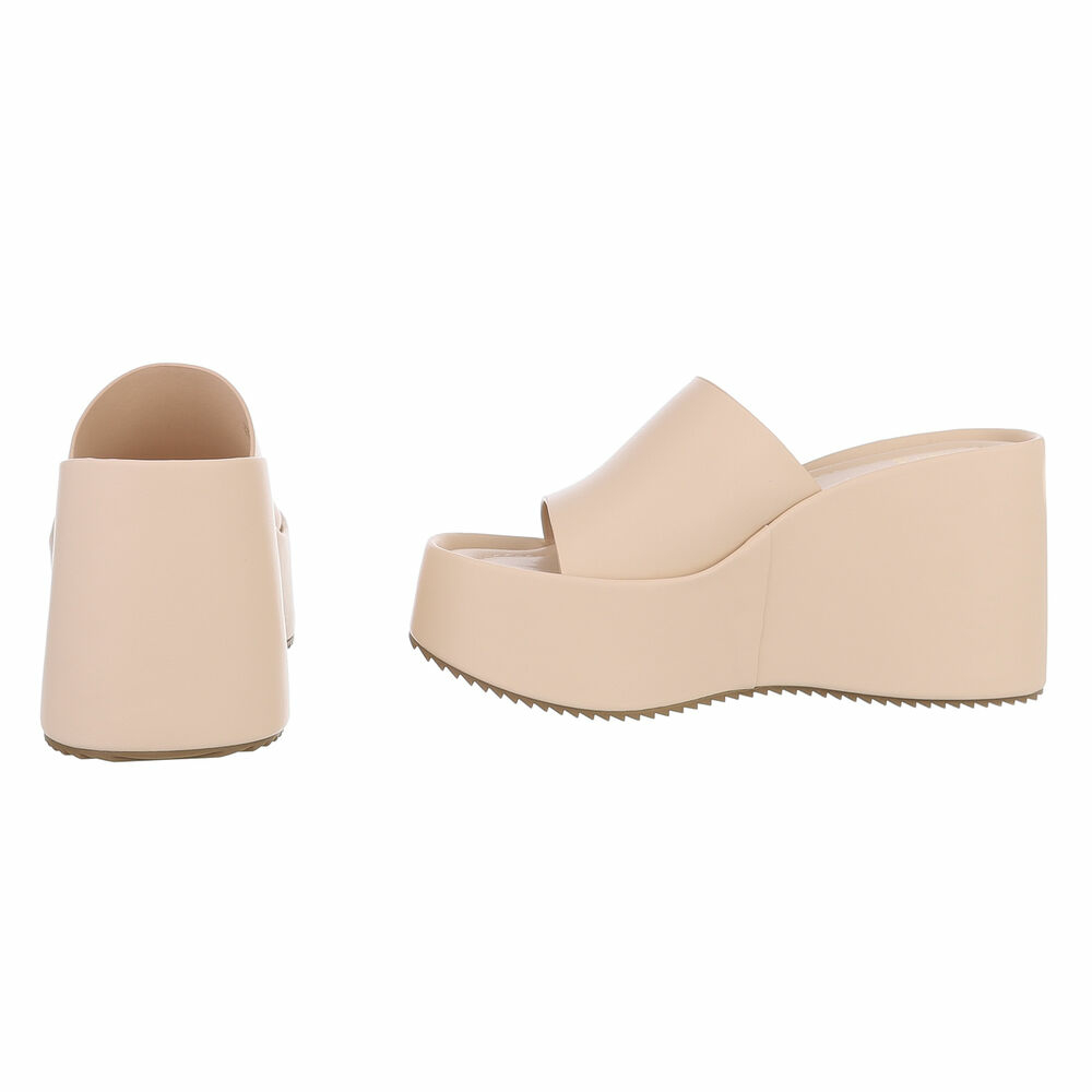 Sandale platforma - bej dama