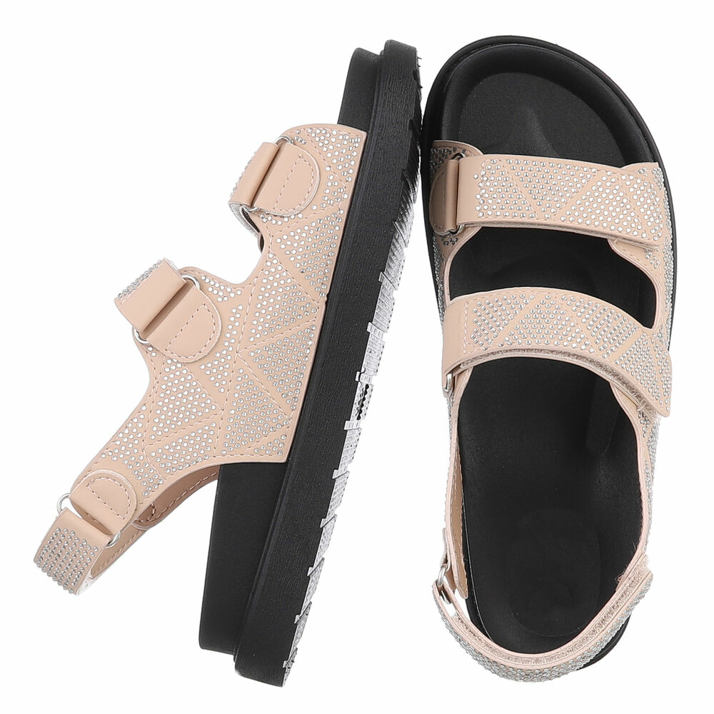 Sandale platforma - bej dama