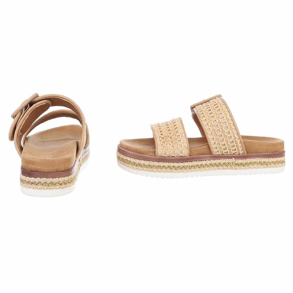 Sandale platforma - bej dama