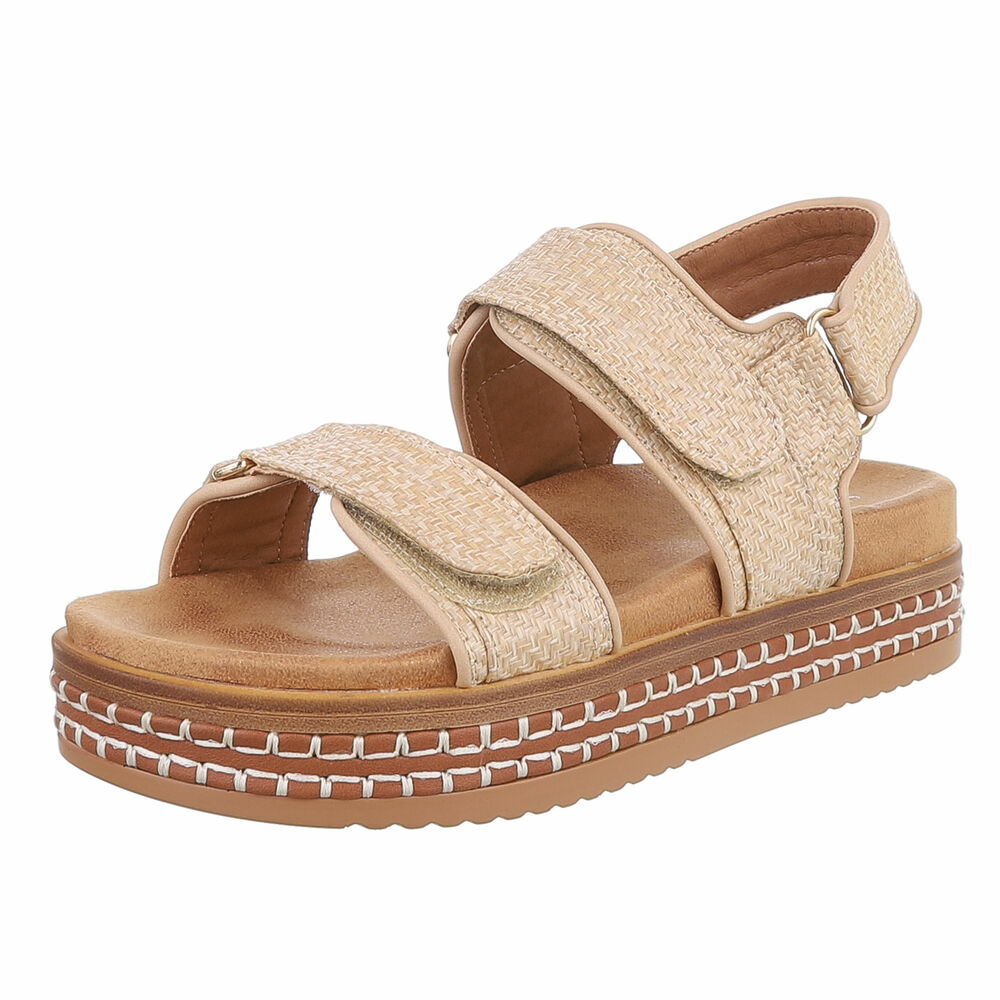 Sandale platforma - bej dama