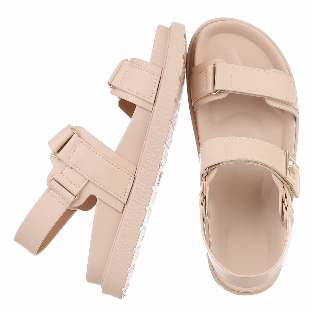 Sandale platforma - culoarea nude dama