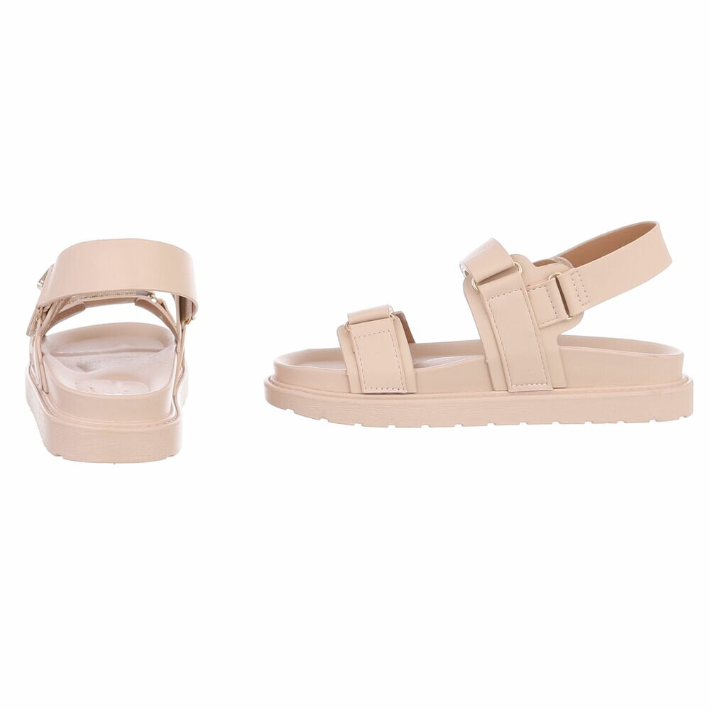 Sandale platforma - culoarea nude dama