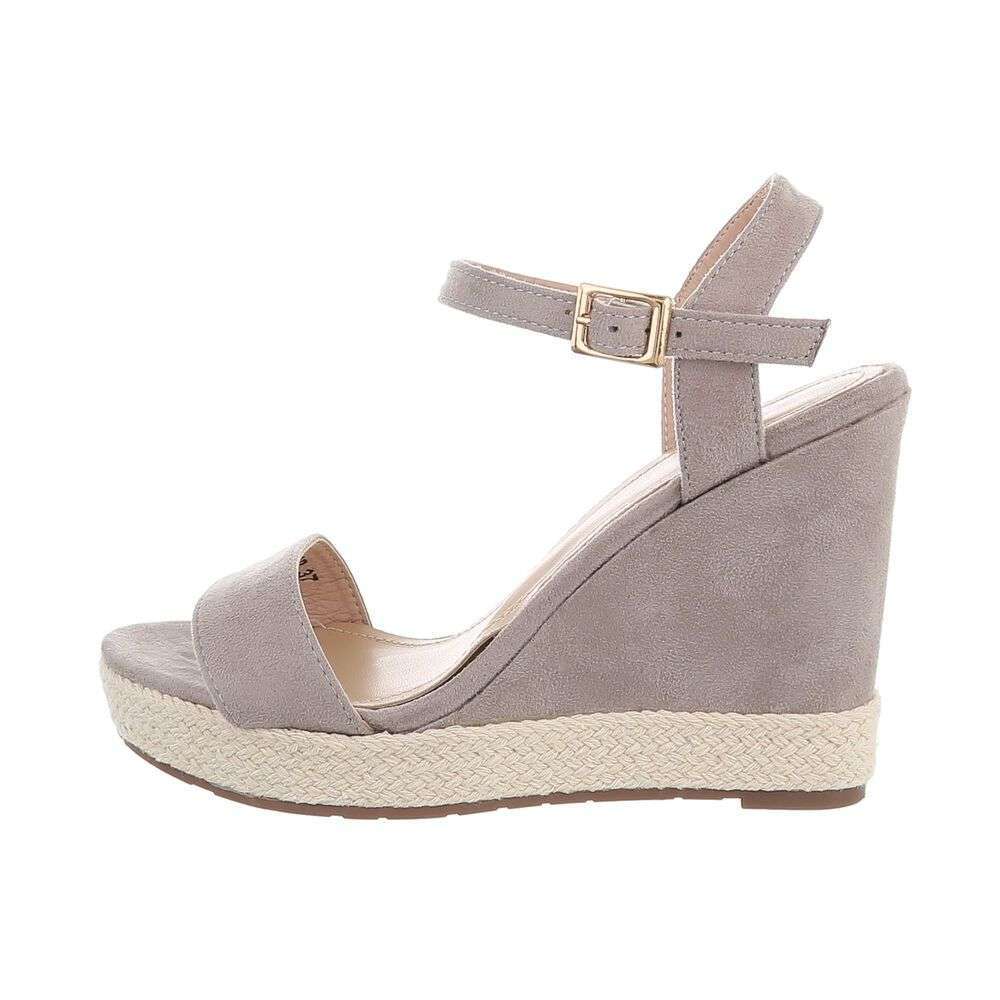 Sandale platforma - gri dama