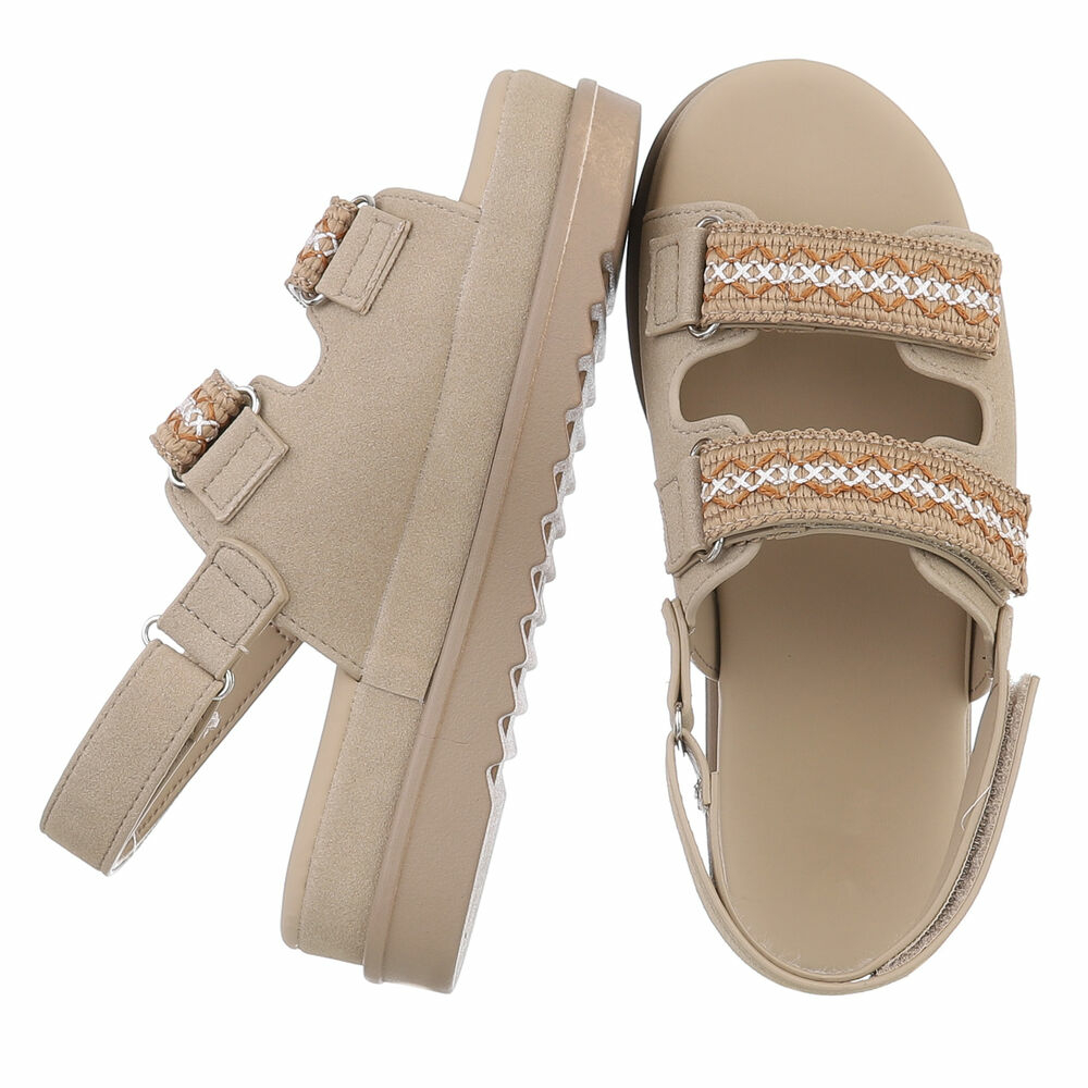 Sandale platforma - kaki dama