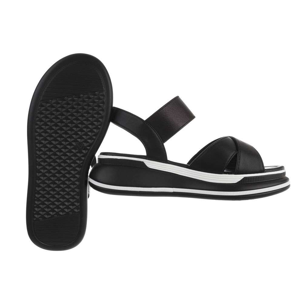 Sandale platforma - negru dama