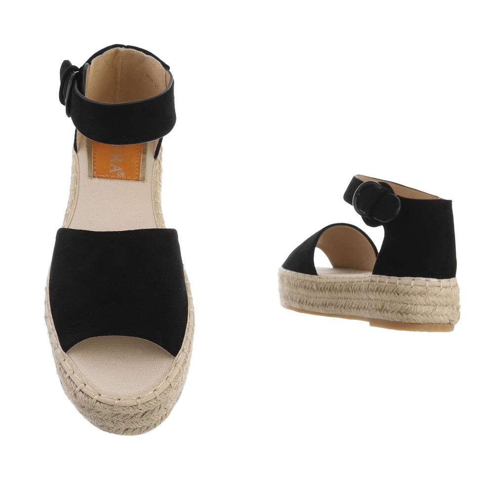 Sandale platforma - negru dama
