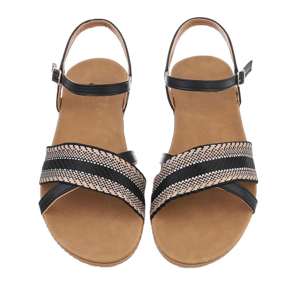 Sandale platforma - negru dama