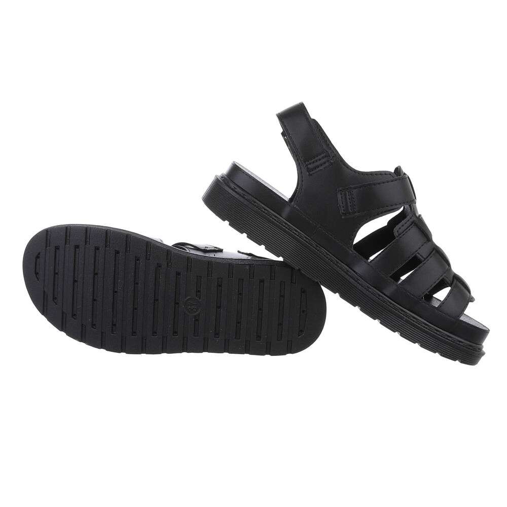 Sandale platforma - negru dama