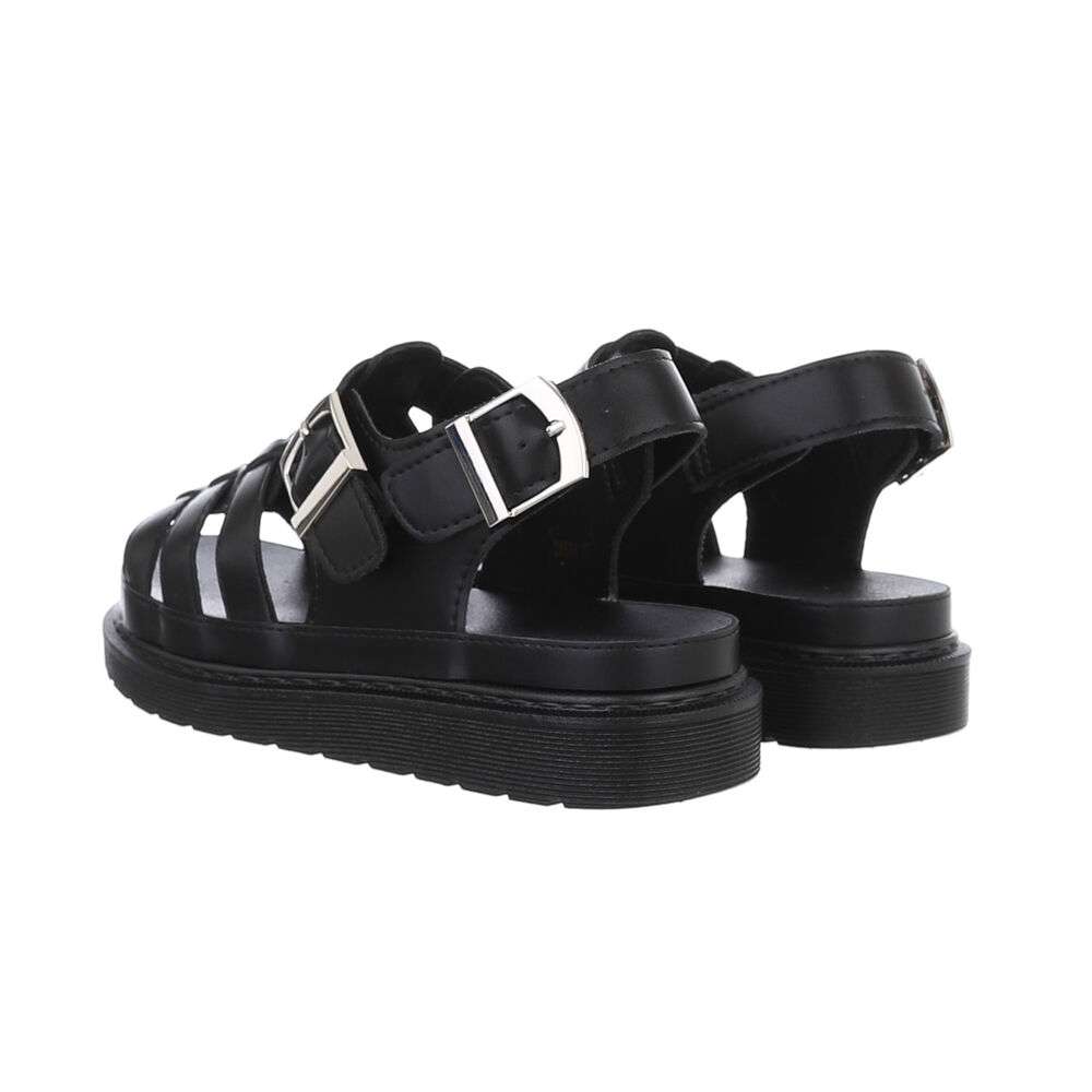 Sandale platforma - negru dama