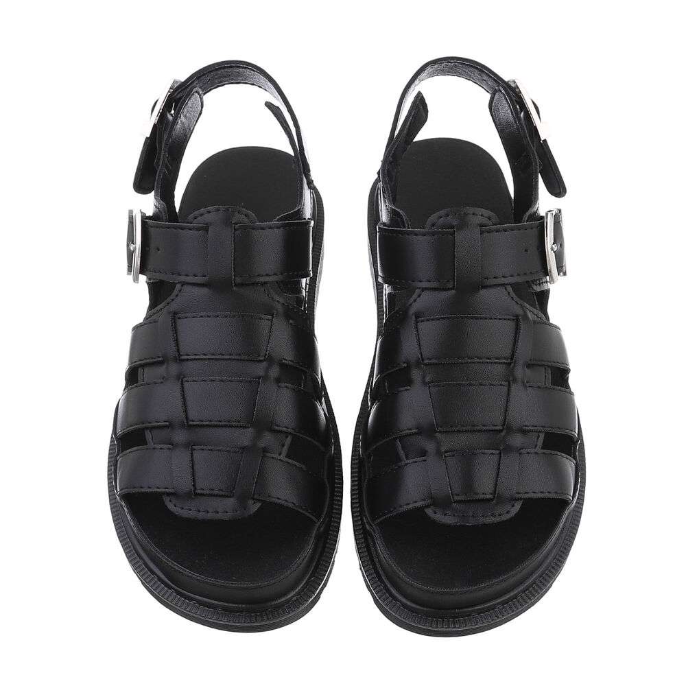 Sandale platforma - negru dama