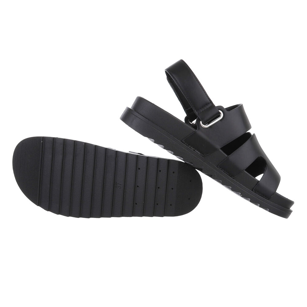 Sandale platforma - negru dama