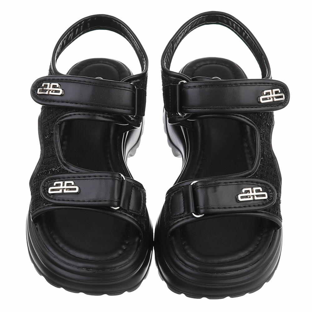 Sandale platforma - negru dama