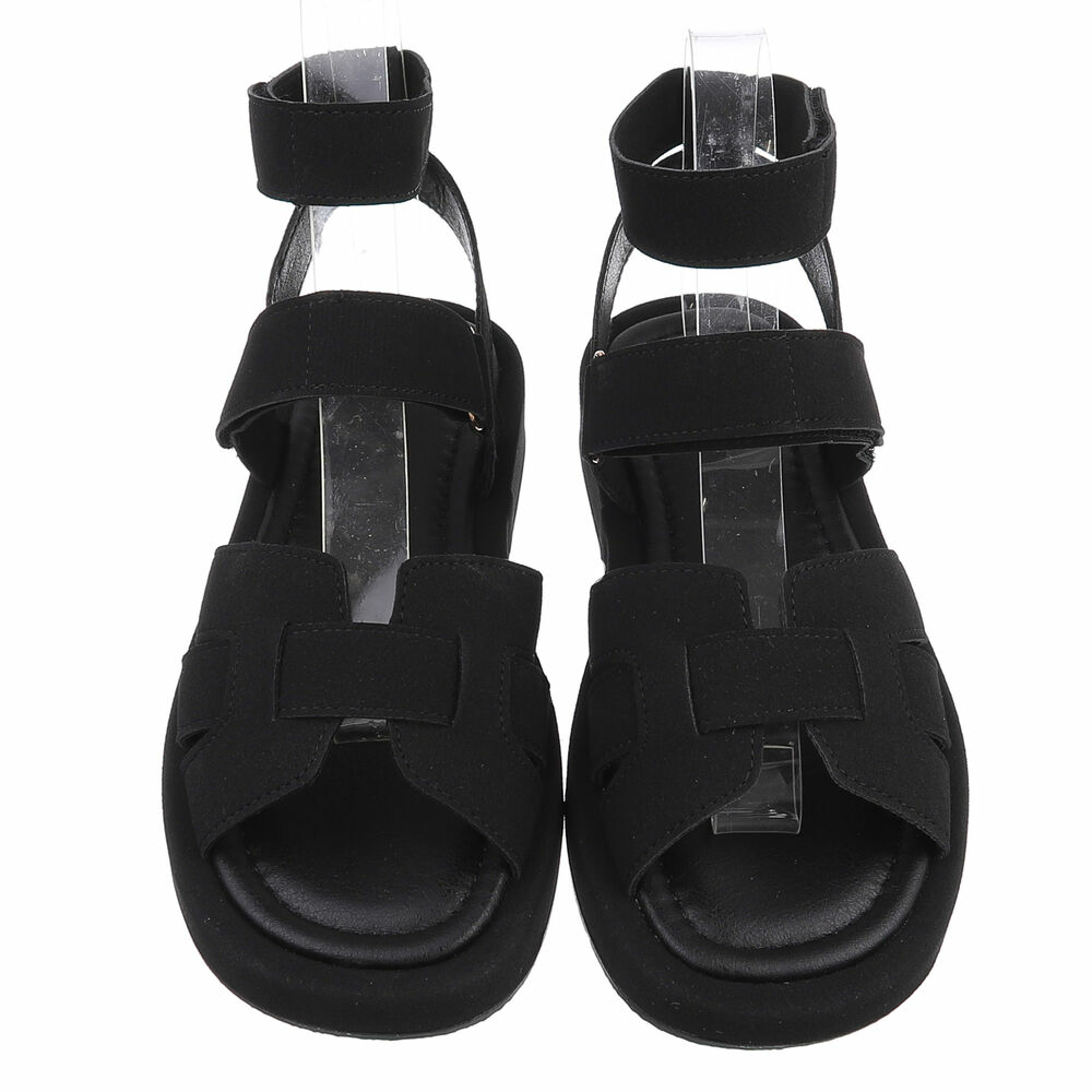 Sandale platforma - negru dama