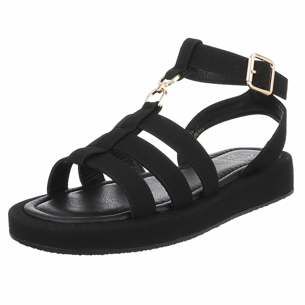 Sandale platforma - negru dama