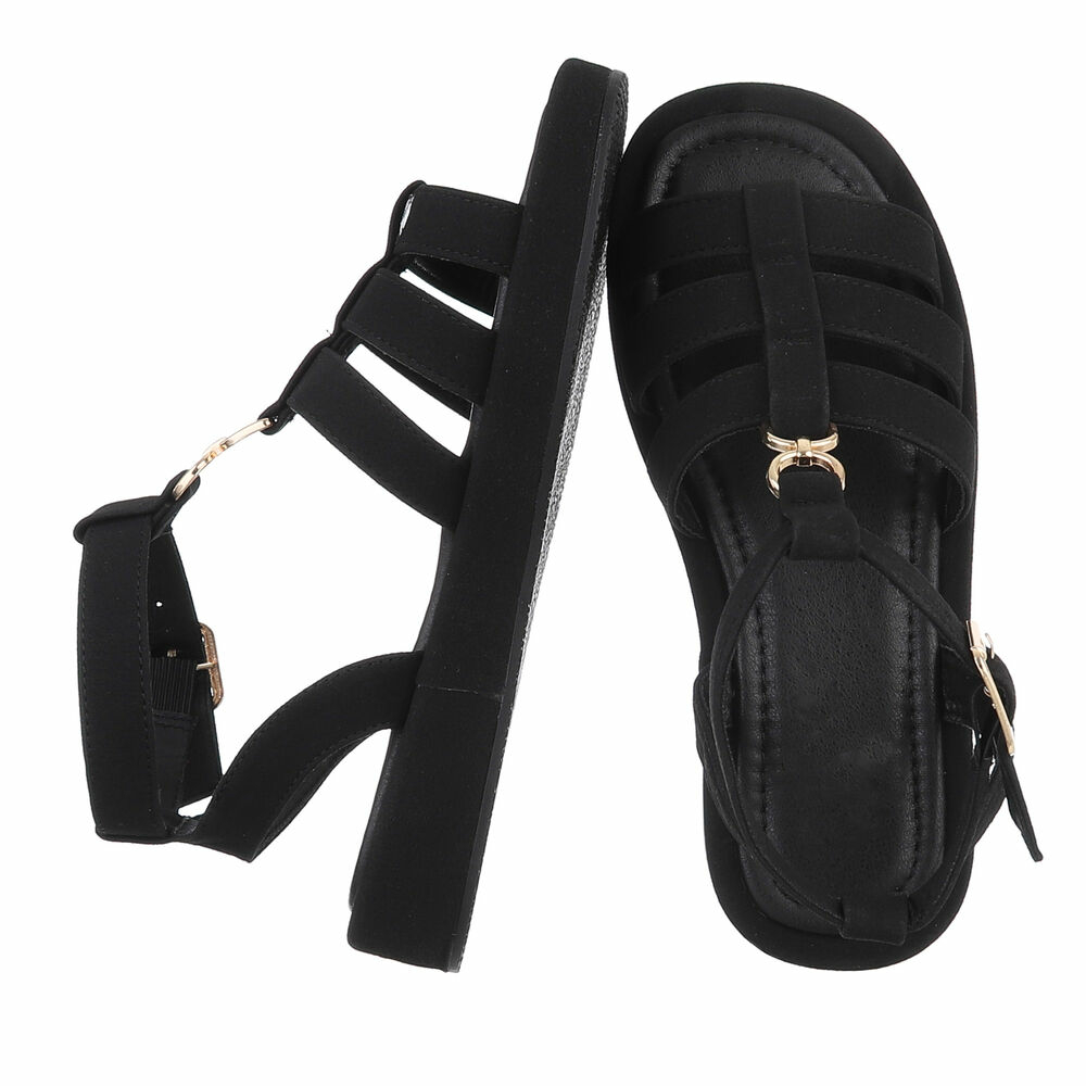 Sandale platforma - negru dama