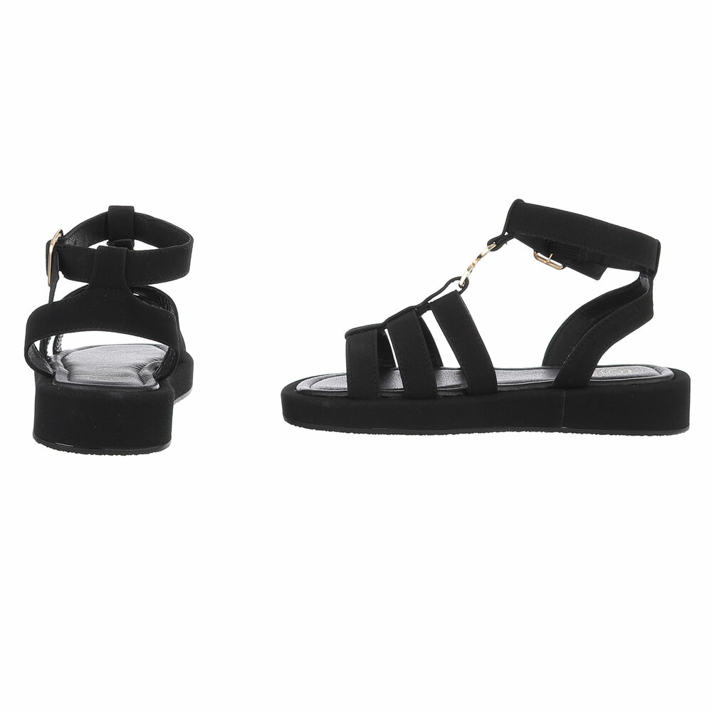 Sandale platforma - negru dama
