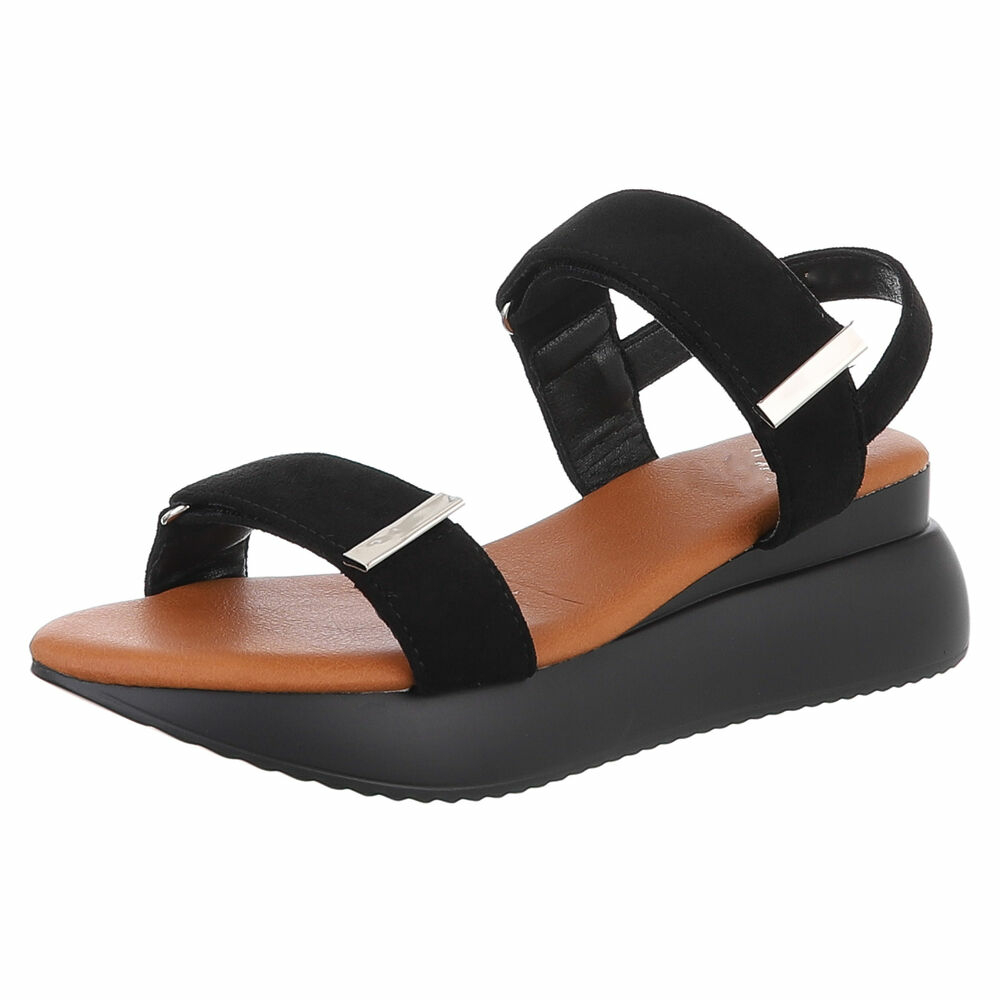 Sandale platforma - negru dama