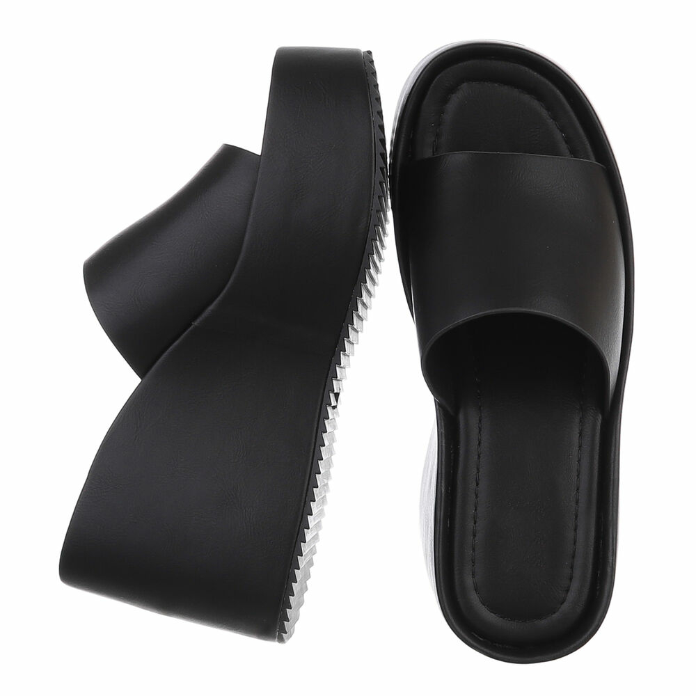 Sandale platforma - negru dama
