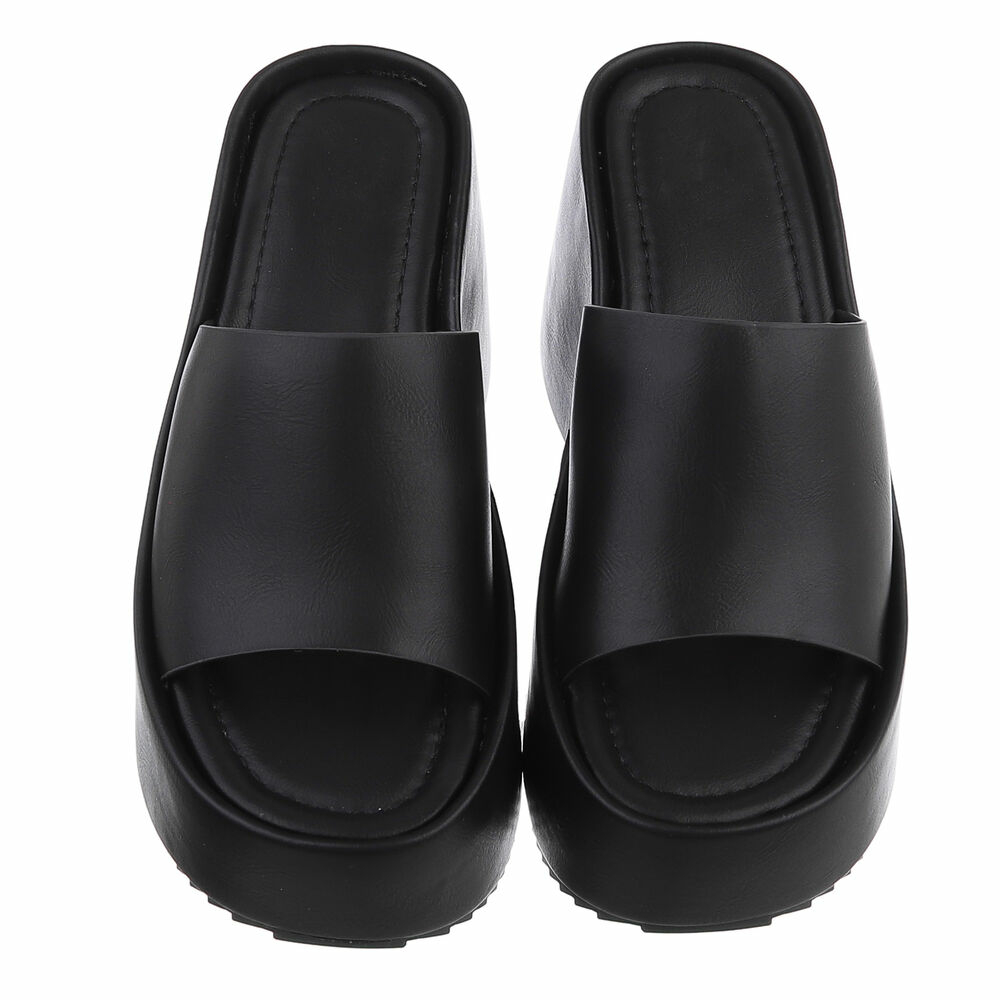 Sandale platforma - negru dama