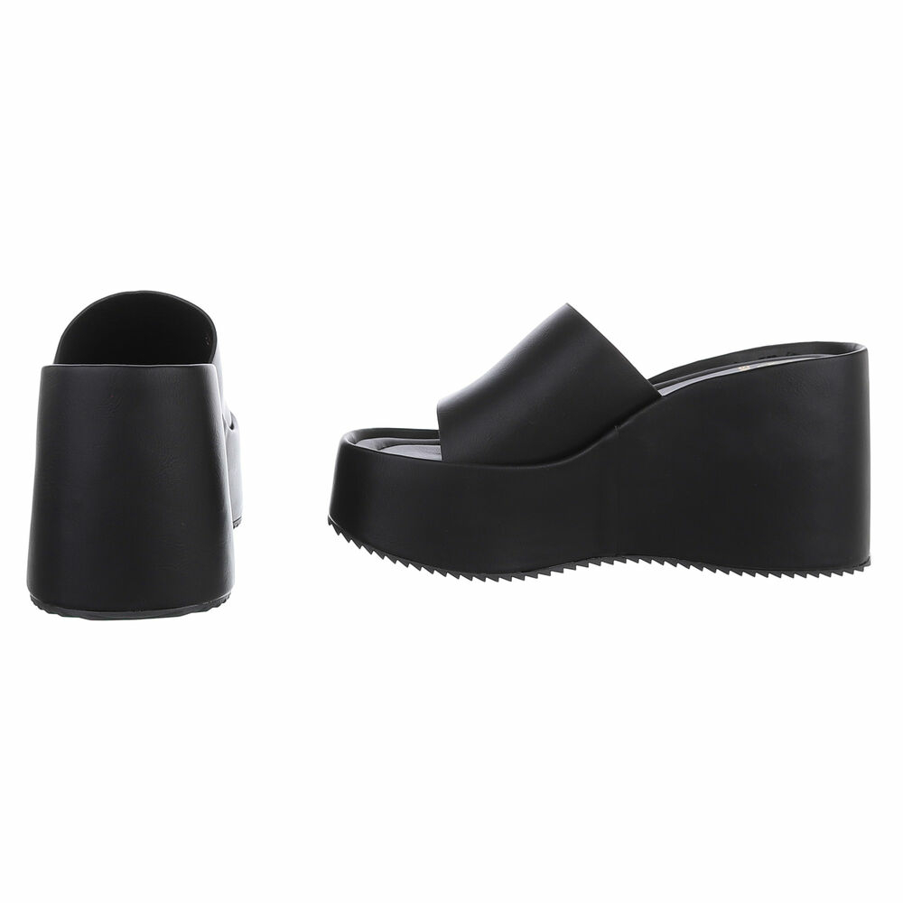Sandale platforma - negru dama