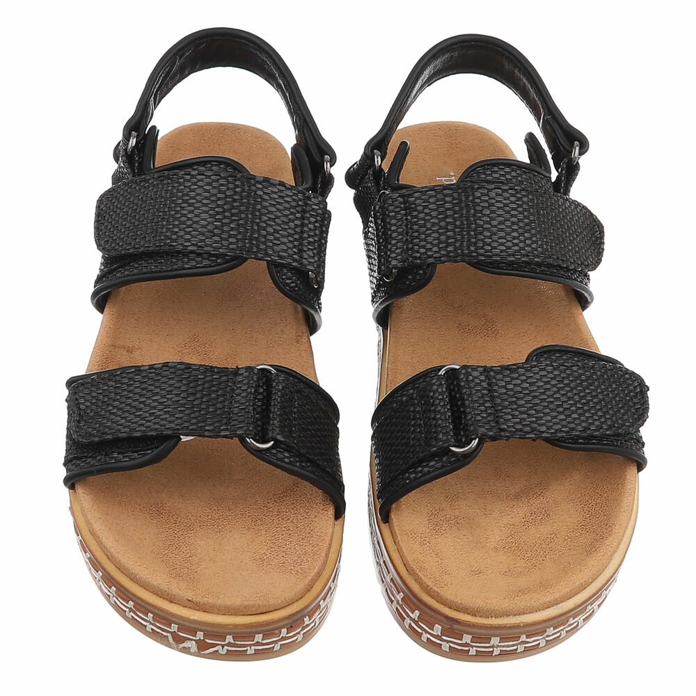 Sandale platforma - negru dama