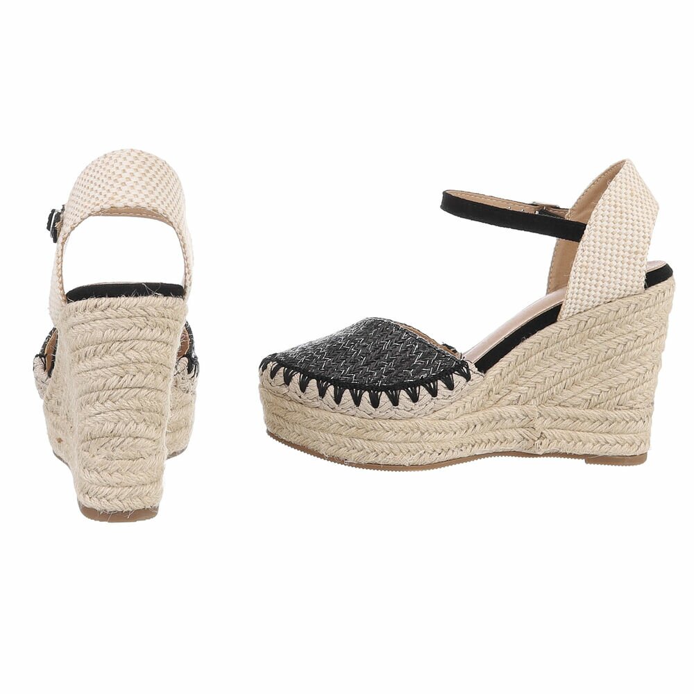 Sandale platforma - negru dama