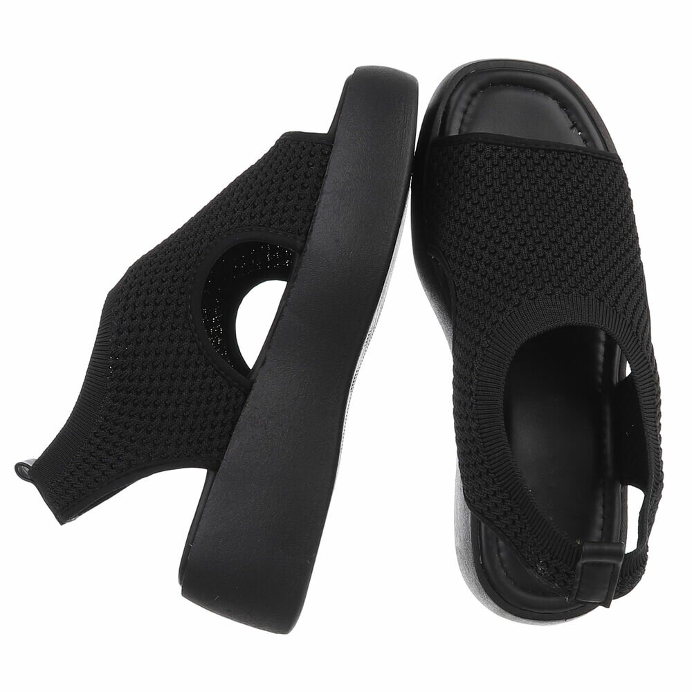 Sandale platforma - negru dama