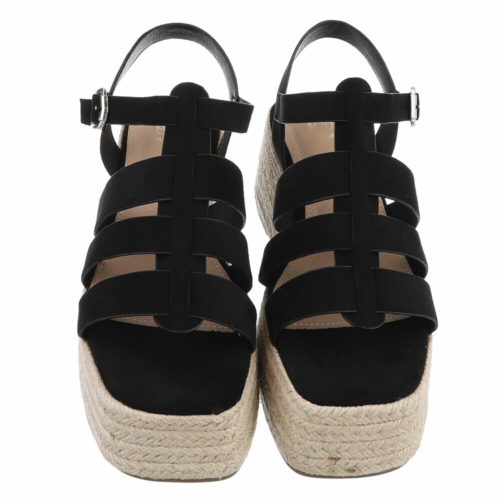 Sandale platforma - negru dama