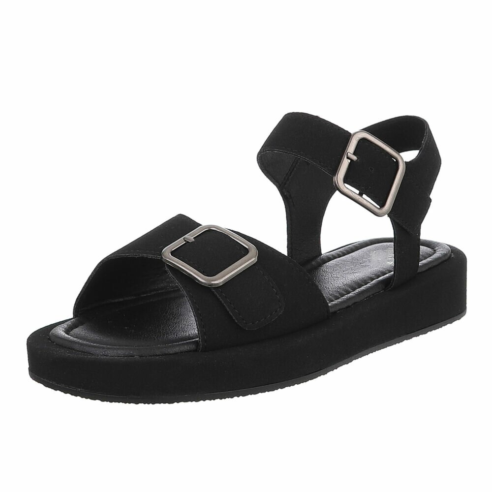 Sandale platforma - negru dama