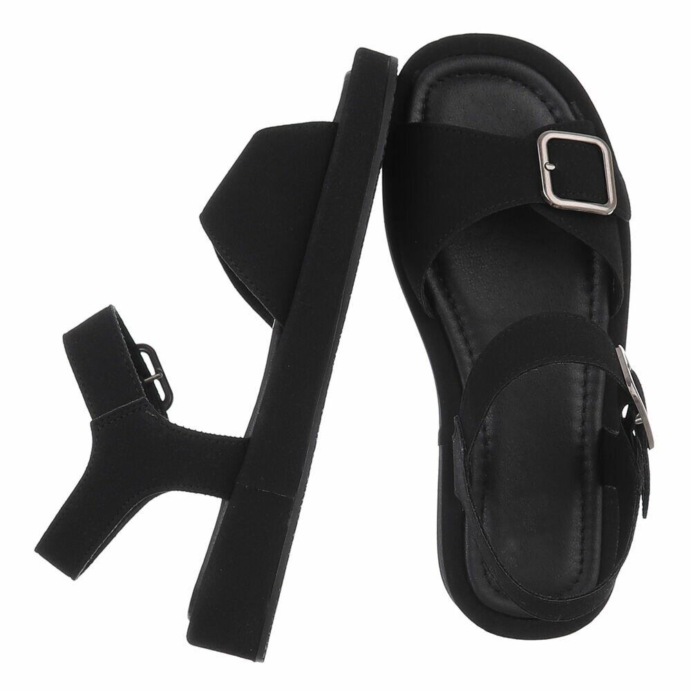 Sandale platforma - negru dama
