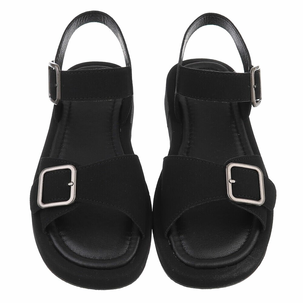 Sandale platforma - negru dama