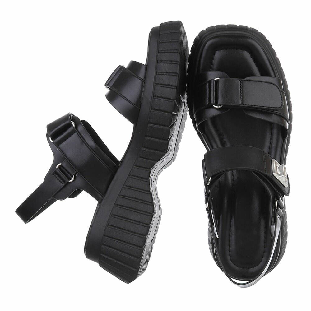 Sandale platforma - negru dama
