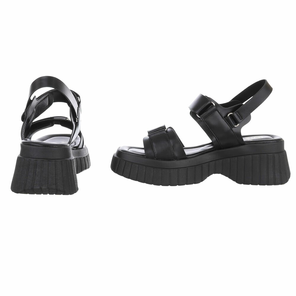 Sandale platforma - negru dama