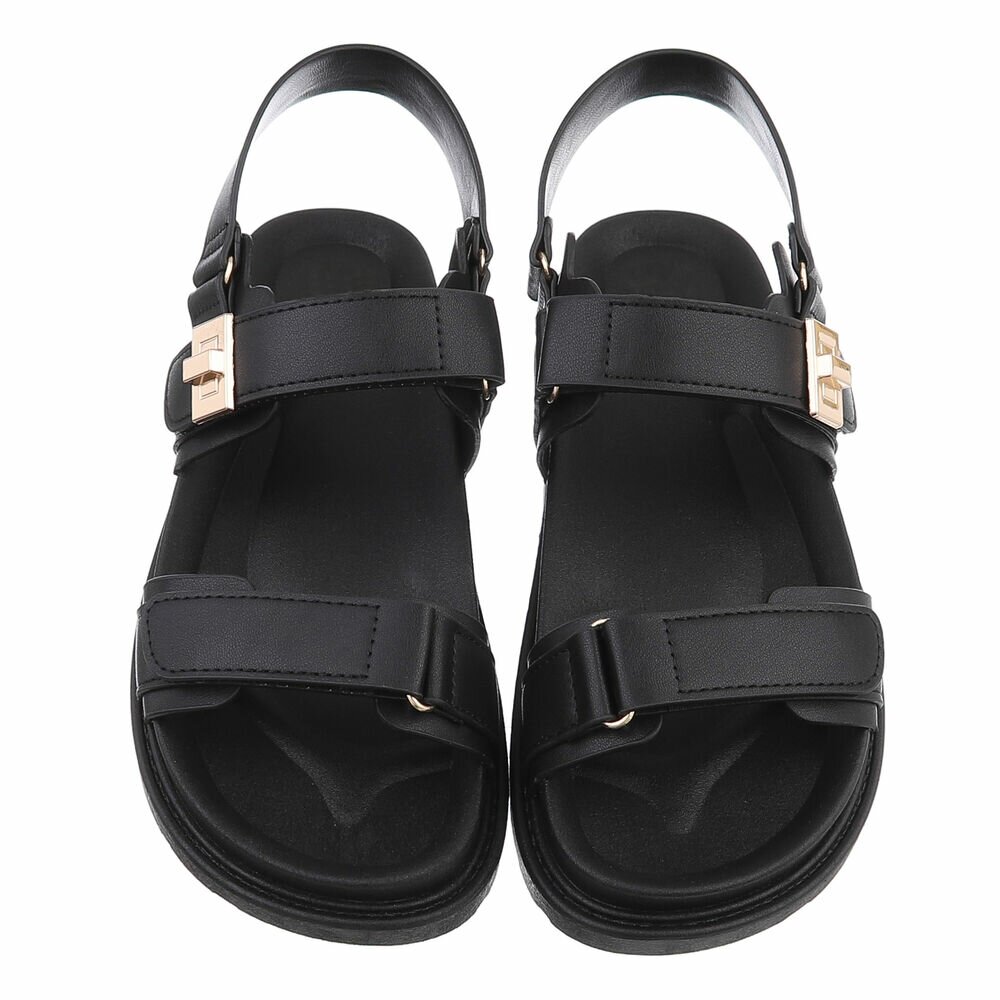 Sandale platforma - negru dama