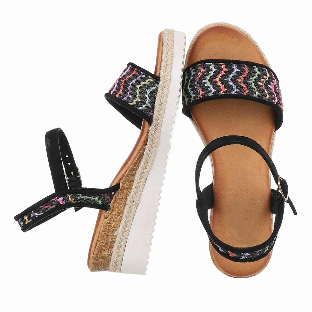 Sandale platforma - negru dama
