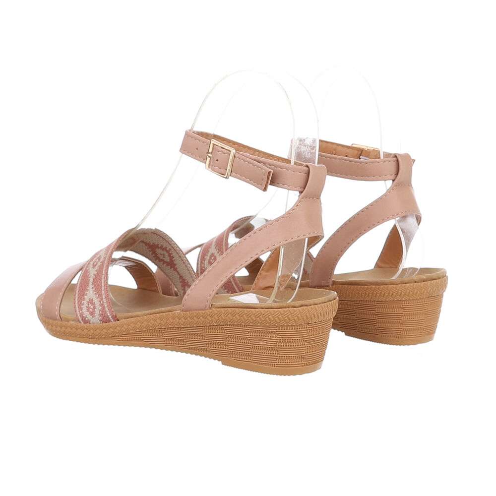Sandale platforma - roz dama