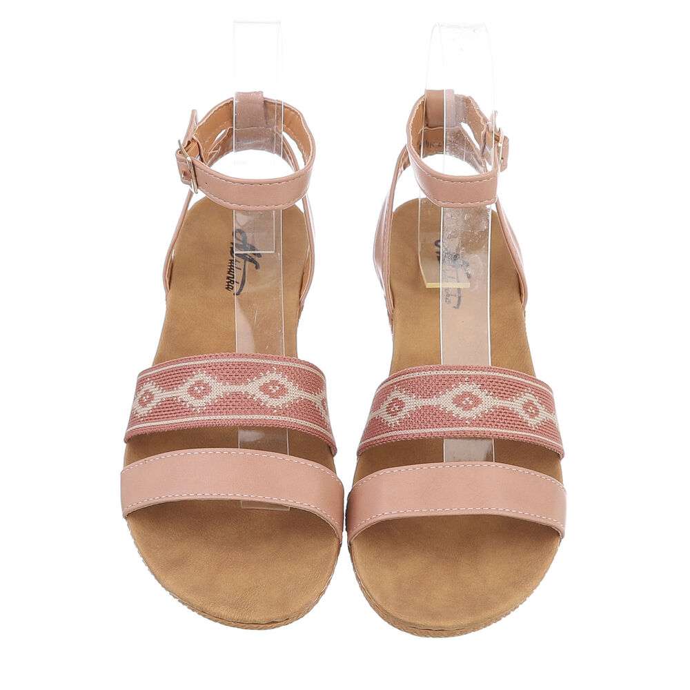 Sandale platforma - roz dama