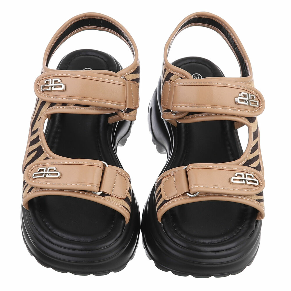 Sandale platforma - zebra dama