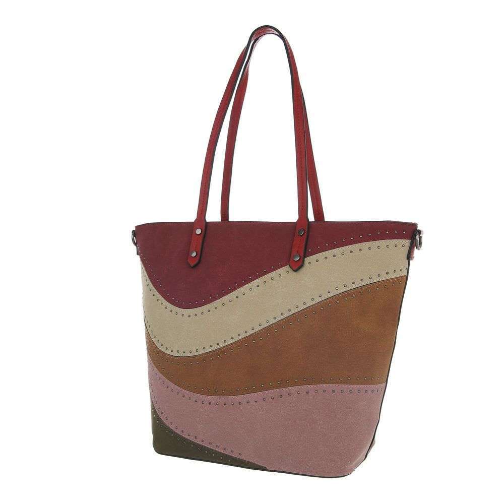 Geanta casual shopper -rosu dama