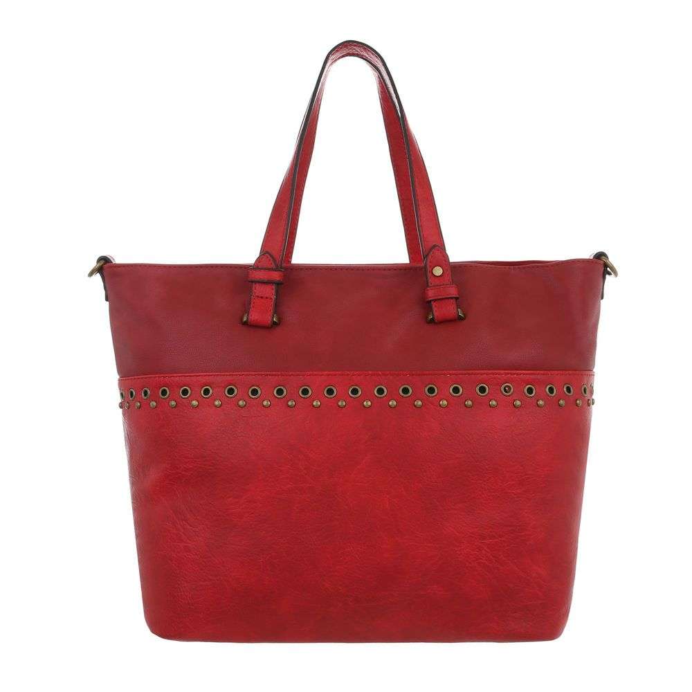 Geanta casual shopper -rosu dama