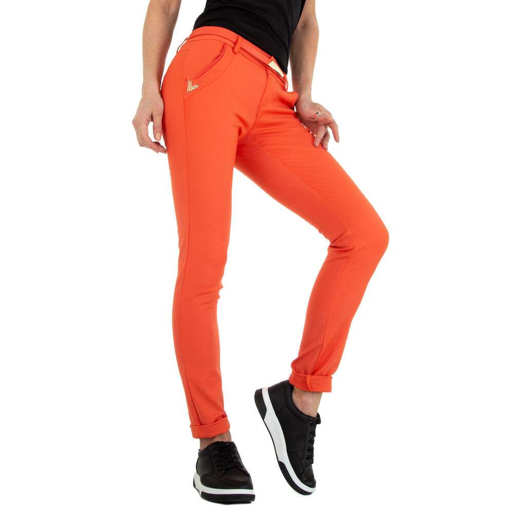 Pantaloni skinny M.Sara portocaliu dama