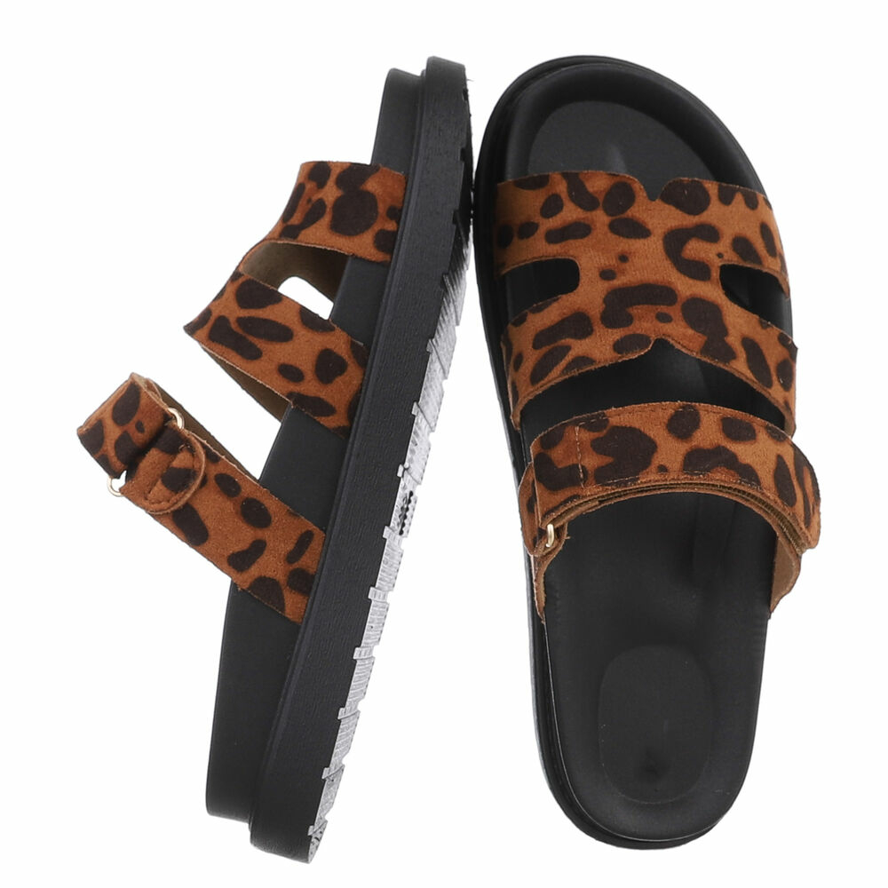 Slapi - imprimeu leopard dama