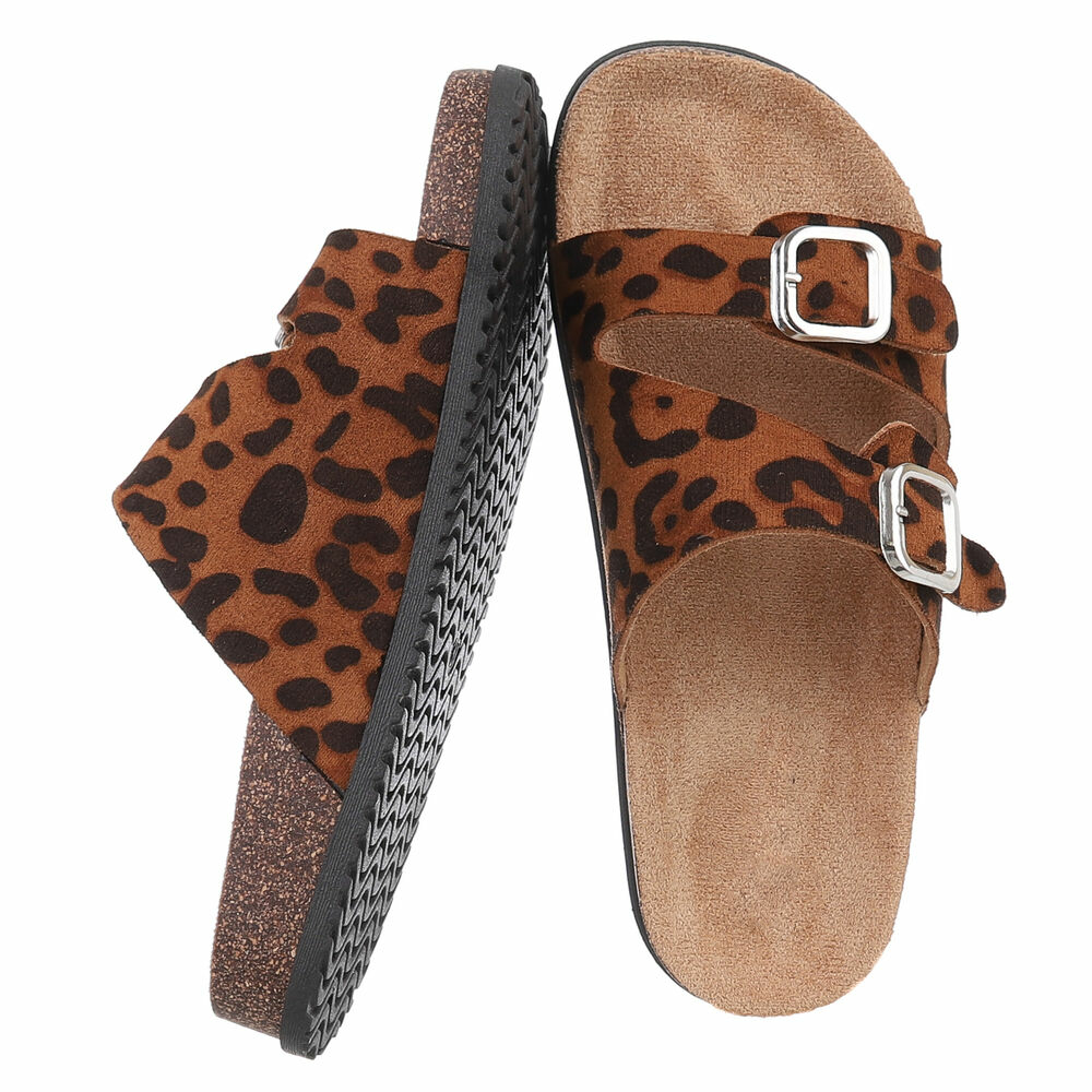 Slapi - imprimeu leopard dama