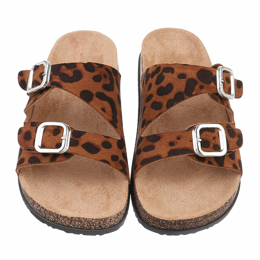 Slapi - imprimeu leopard dama