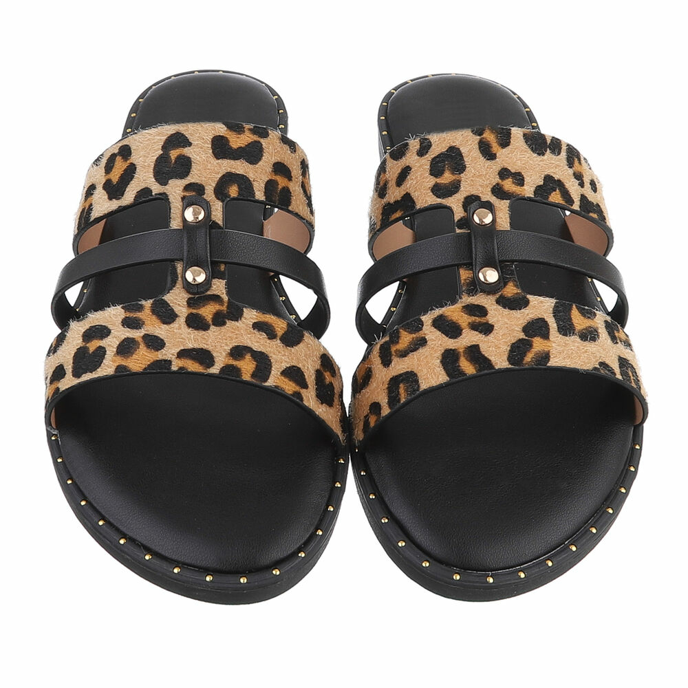 Papuci - imprimeu leopard dama