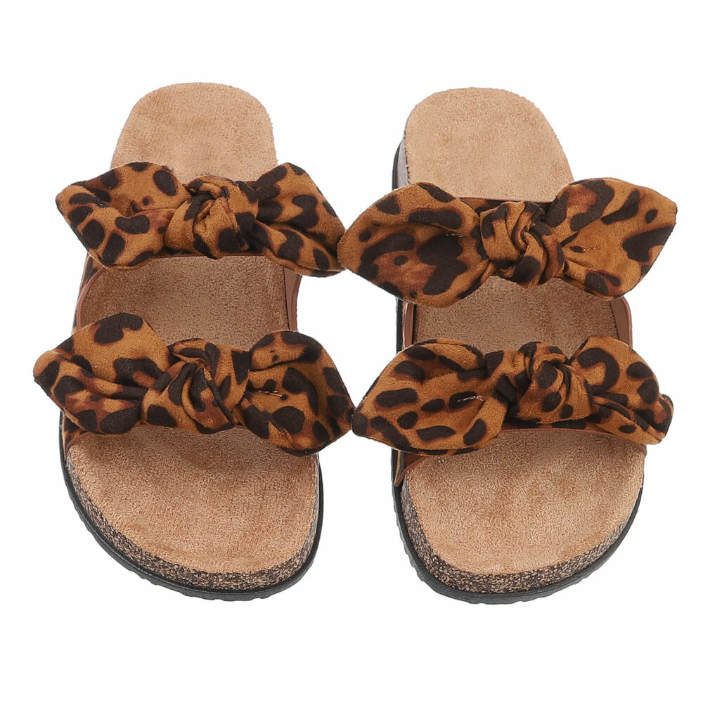 Slapi - imprimeu leopard dama