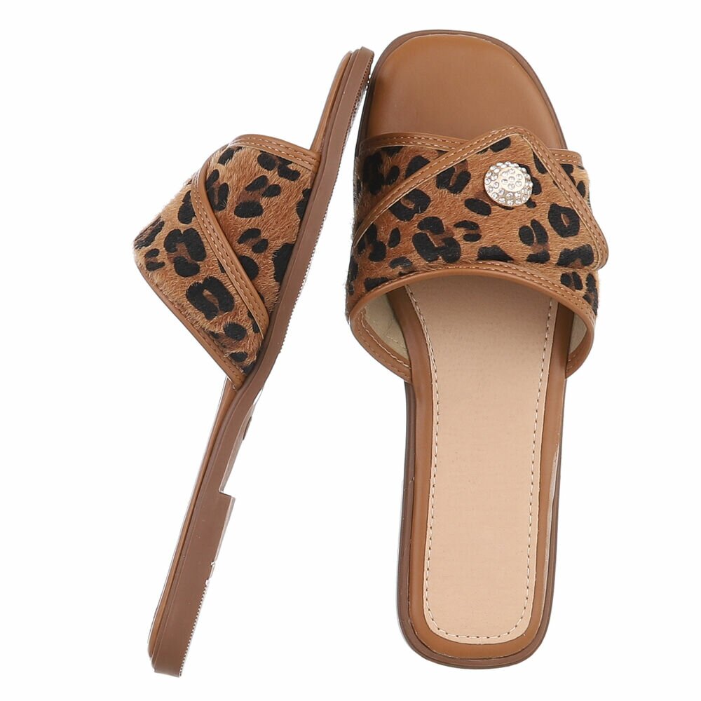 Slapi - imprimeu leopard dama