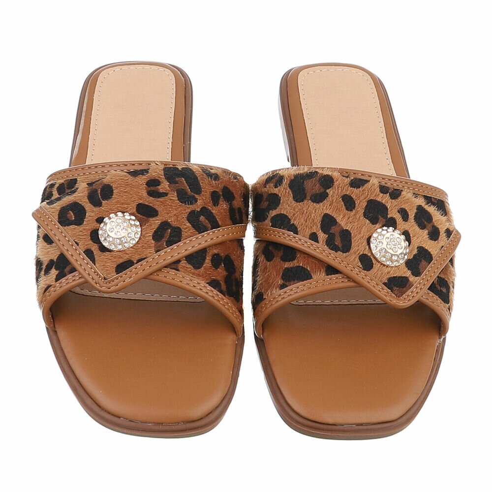 Slapi - imprimeu leopard dama