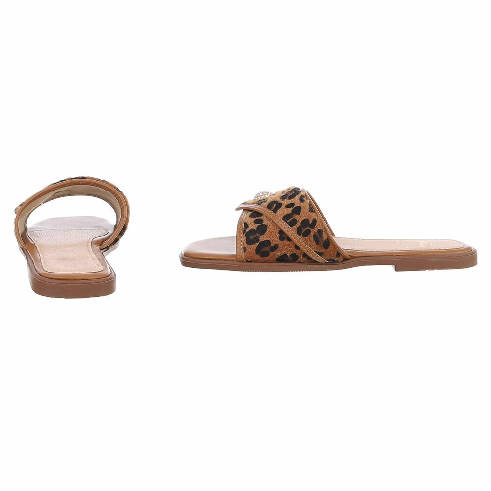 Slapi - imprimeu leopard dama