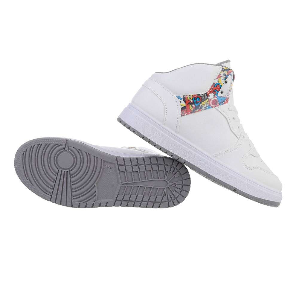 Sneakers inalti- gri alb dama